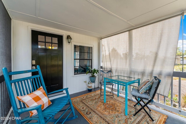 view of sunroom / solarium