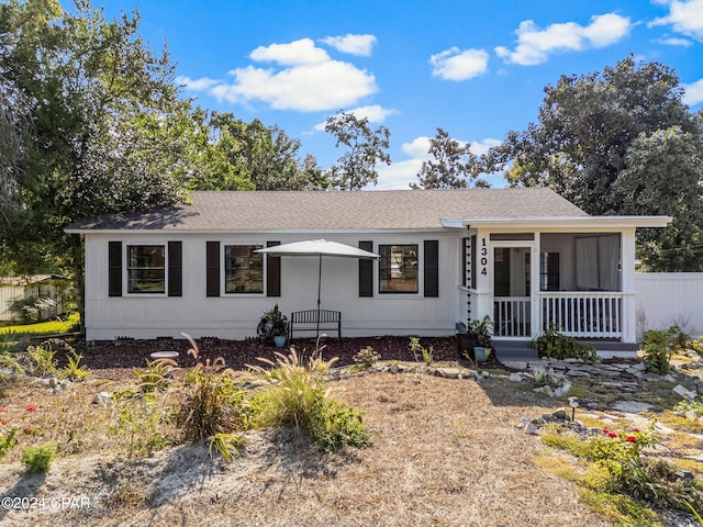 view of ranch-style home