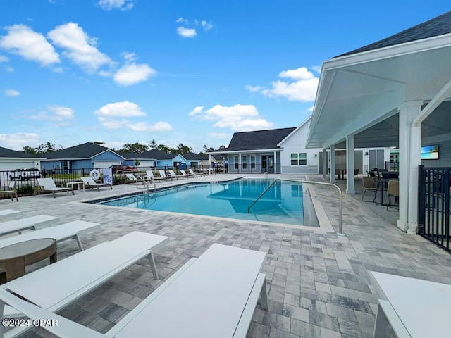 view of pool with a patio area