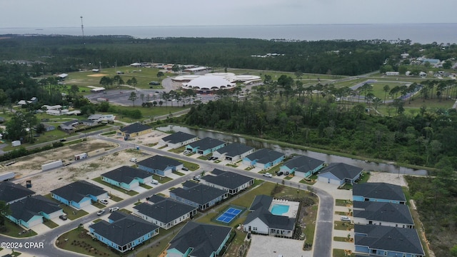 164 Canvas Ln Unit 72, Port St Joe, FL 32456 - aerial view of property's location featuring a large body of water and a heavily wooded area