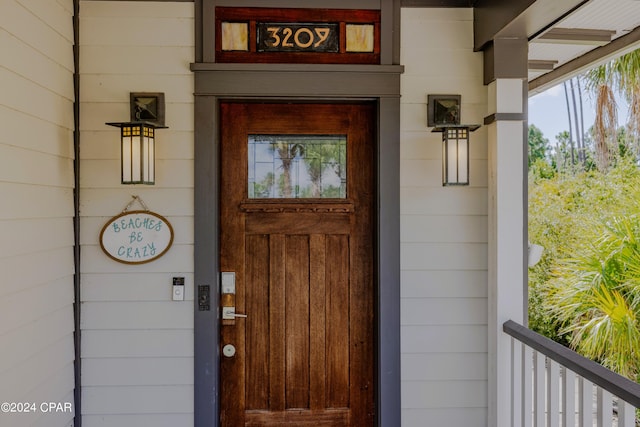 view of entrance to property