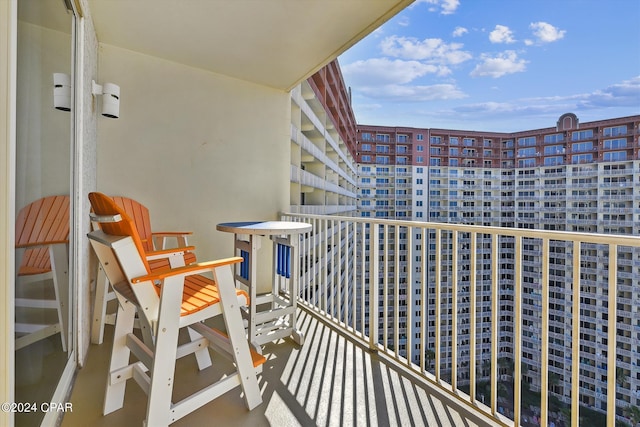 view of balcony