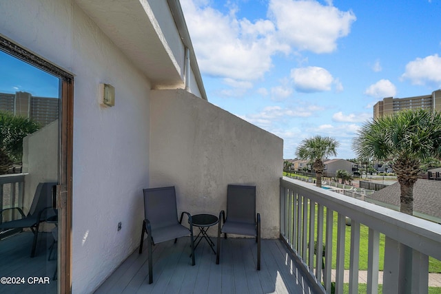 view of balcony