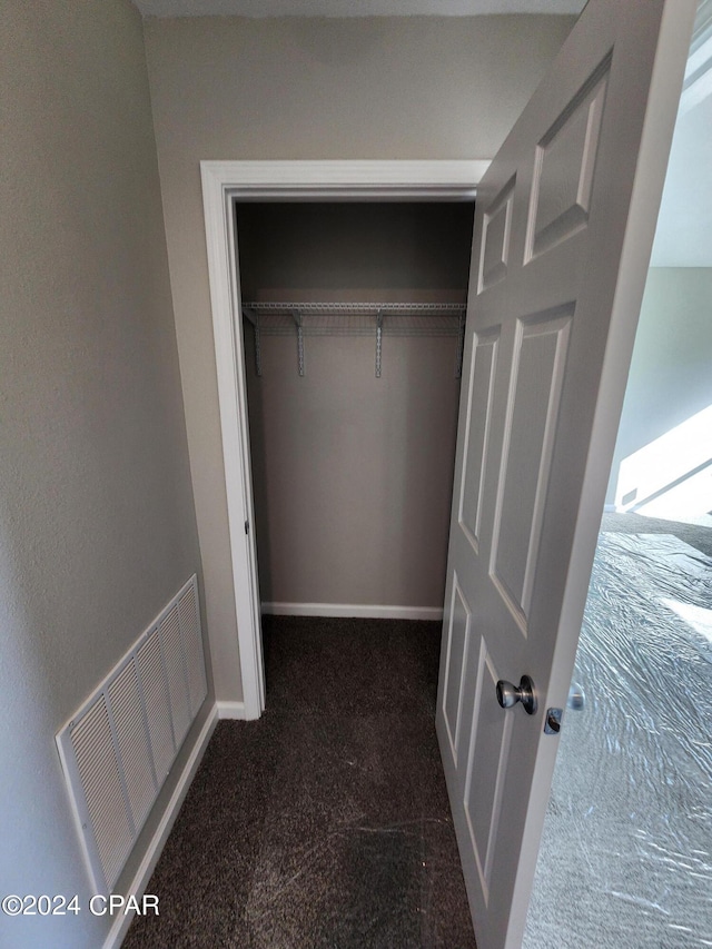 closet featuring visible vents