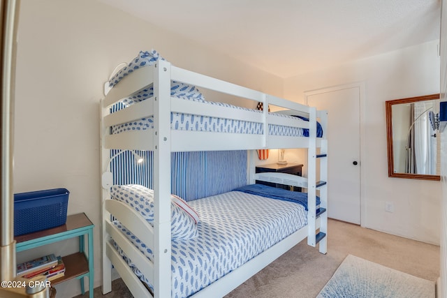 bedroom with carpet floors