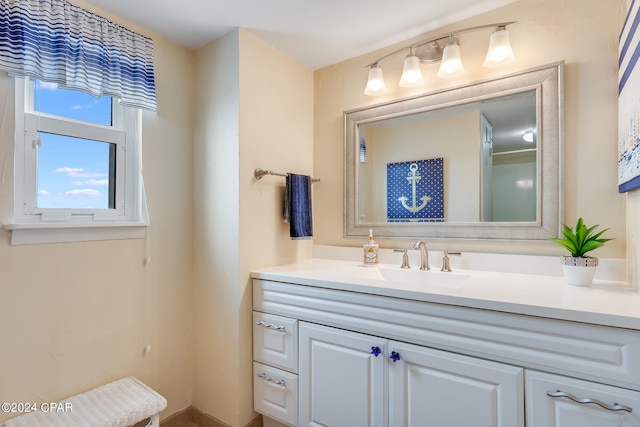 bathroom featuring vanity