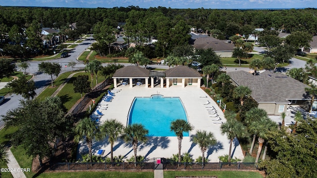 birds eye view of property