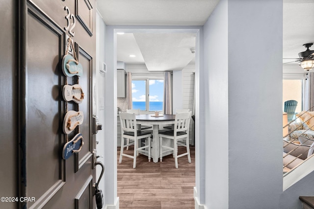 interior space featuring light hardwood / wood-style flooring