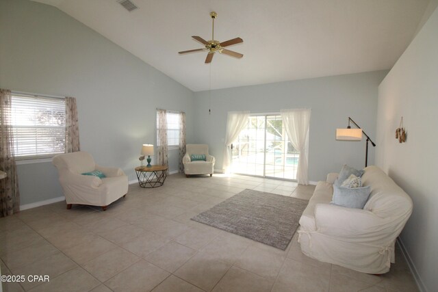 hall featuring light tile patterned floors