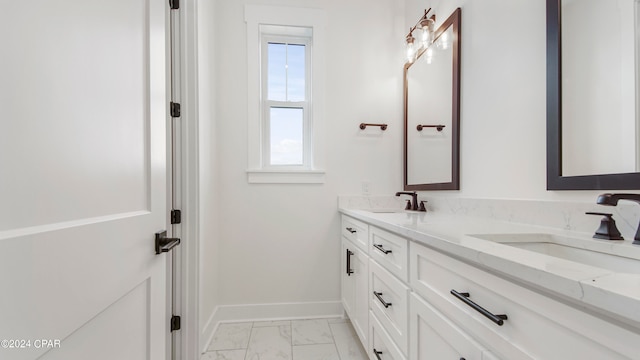 bathroom with vanity