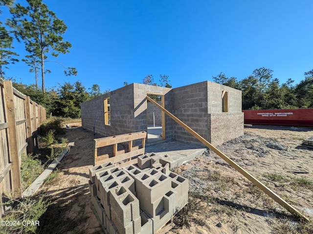 view of back of property