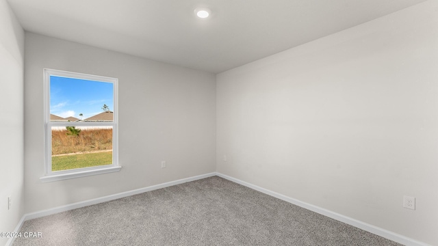 empty room featuring carpet floors