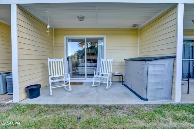 view of patio / terrace featuring central air condition unit