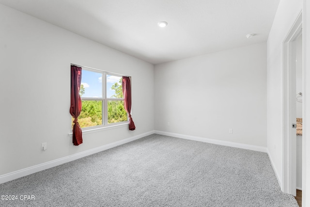 view of carpeted empty room