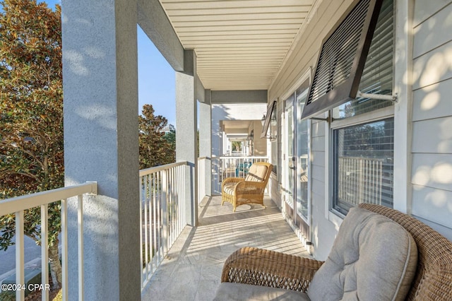 balcony with a porch