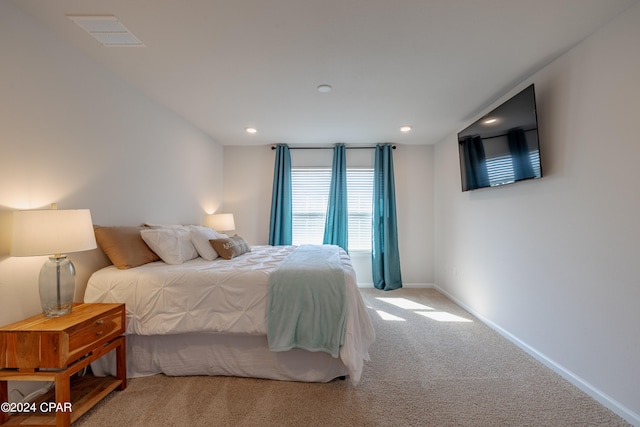 bedroom featuring carpet flooring