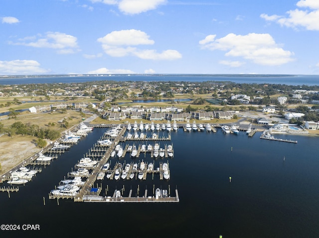443 Wahoo Rd, Panama City Beach, FL 32408 - aerial view of property and surrounding area with numerous boat docks and a nearby body of water