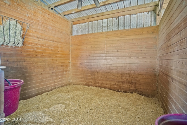 view of horse barn