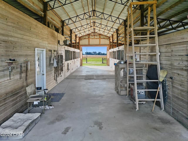 view of horse barn