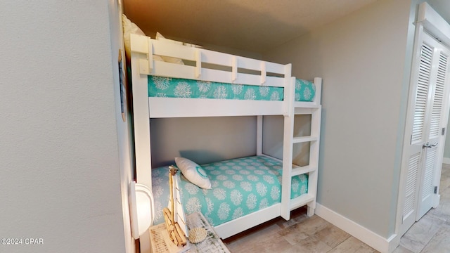 bedroom with baseboards