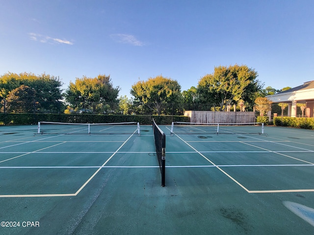 view of tennis court