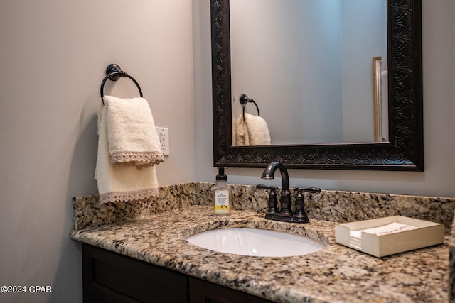 bathroom featuring vanity