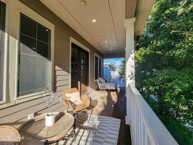 view of balcony