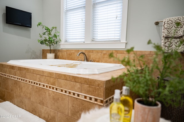 bathroom featuring a bathing tub