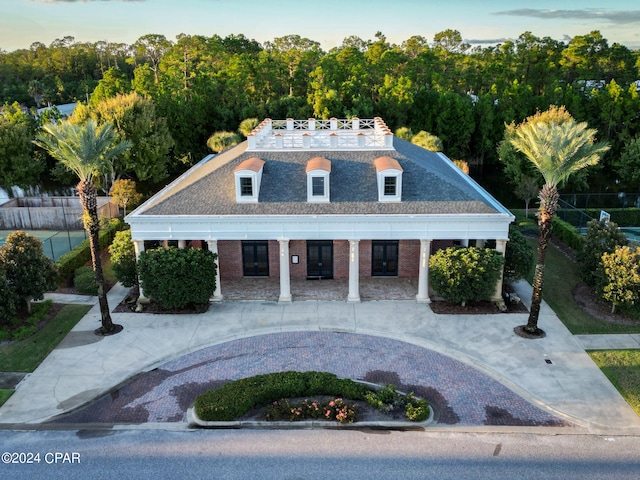 view of front of property with a porch