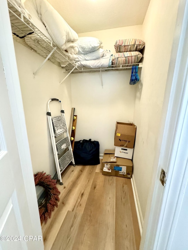 view of storage area