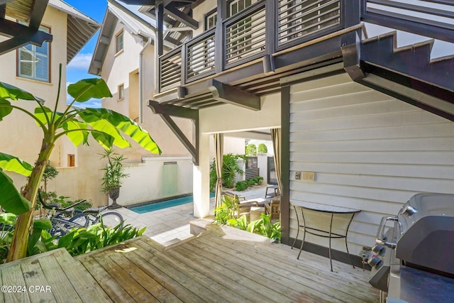 198 E Water St, Inlet Beach, FL 32461 - deck with area for grilling