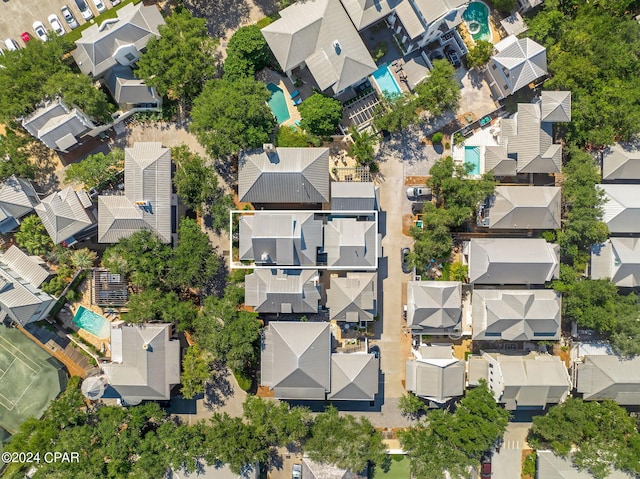 198 E Water St, Inlet Beach, FL 32461 - aerial view of property's location with nearby suburban area and a pool