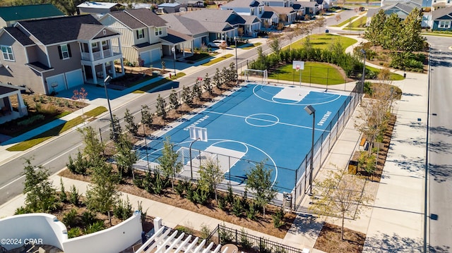 view of basketball court