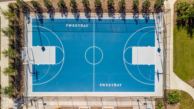 view of basketball court