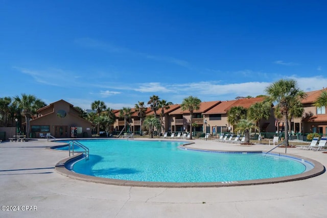 view of pool with a patio area