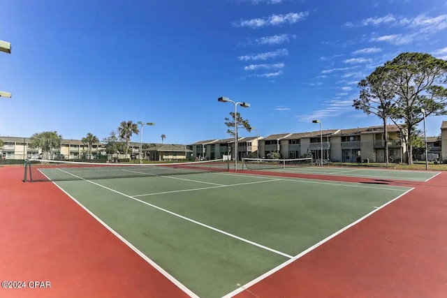 view of tennis court