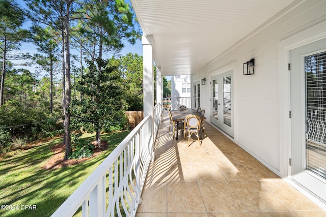 view of balcony