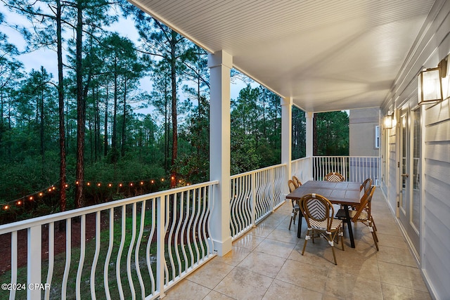 view of balcony