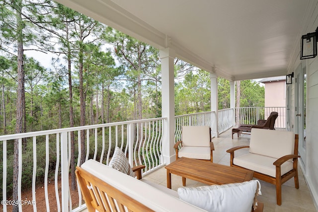 view of balcony