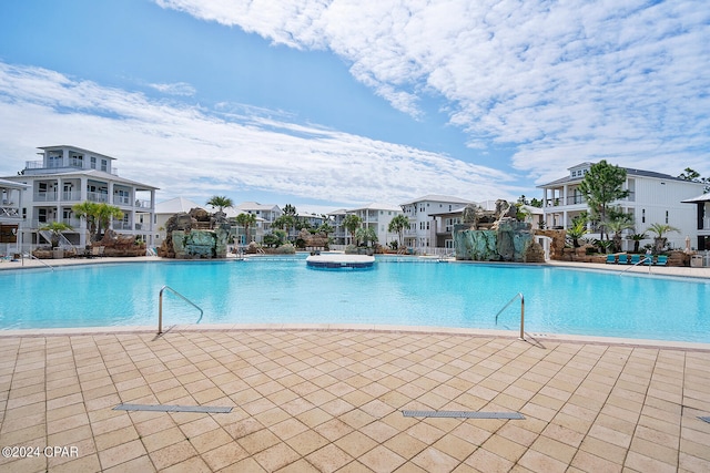 view of pool with a patio area