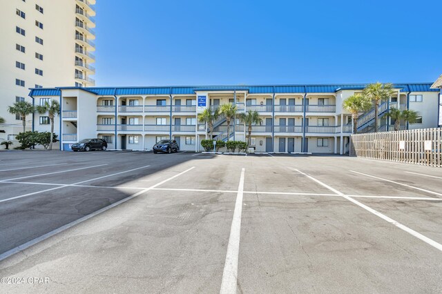 view of parking / parking lot