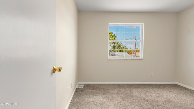 view of carpeted empty room