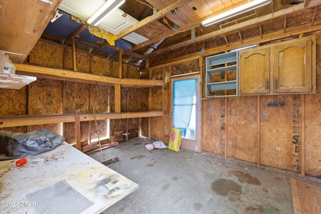 view of storage area