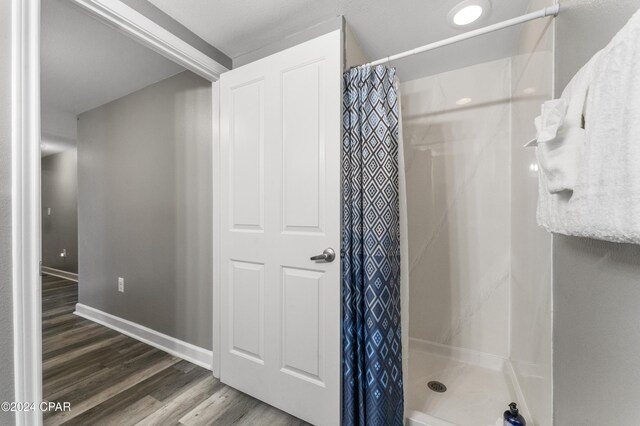 bedroom featuring hardwood / wood-style flooring