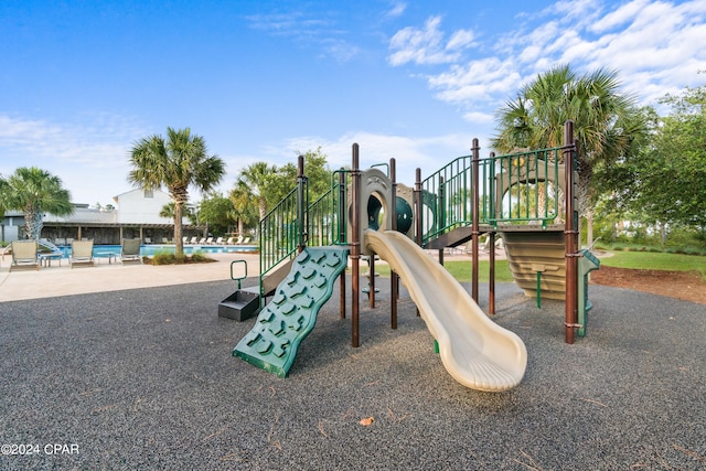 view of jungle gym