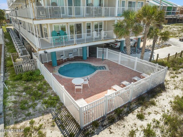 view of pool with a patio area