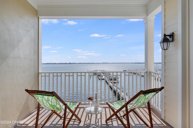 3001 W 10th St Unit 405, Panama City, FL 32401 - balcony with a water view