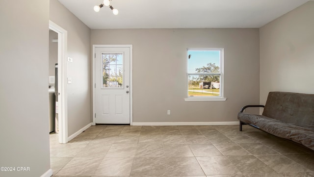 view of foyer entrance