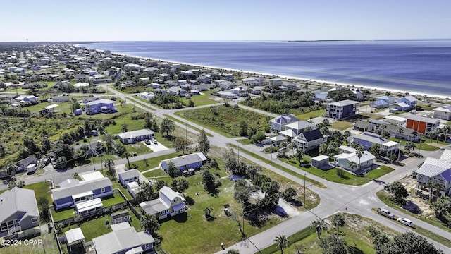 202 3rd St, Mexico Beach, FL 32456 - aerial view of property and surrounding area with waterfront with a beach and nearby suburban area