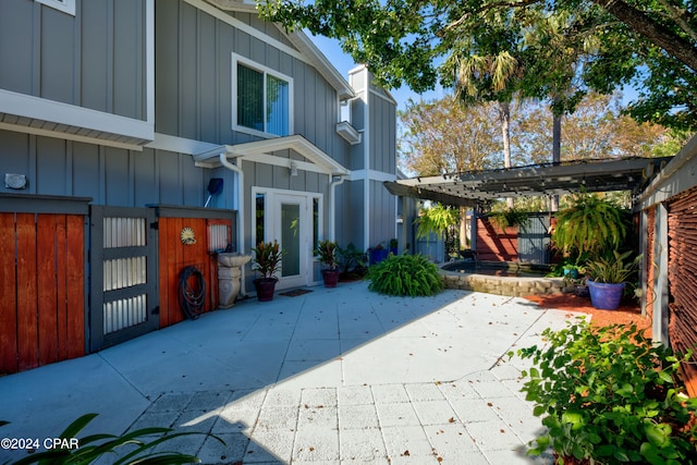 exterior space with a patio